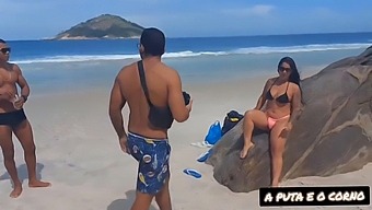 Nudism Beach Party Turns Into Steamy Sex Session With Two Black Guys