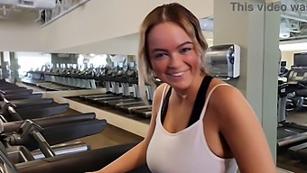 Busty Alexis Kay Meets A Hot Guy At The Gym And Gets A Creampie