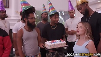 Coco Lovelock'S Birthday Surprise: 11 Black Cocks