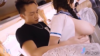 Stunning Taiwanese Babe Gets Wild On A Bus With A Random Guy