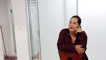 Latina Mature Interrupts Stepmother'S Phone Sex And Relieves Her Lover'S Desire