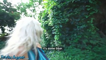 Face Fucked And Fucked Hard By A Blonde Milf In A Public Park