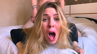 Watch This Blonde Bombshell Get Her Tight Pussy Stretched In Hd