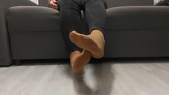 Monika Nylon'S Foot Fetish Collection Features Her Bare Legs In Nylon Socks