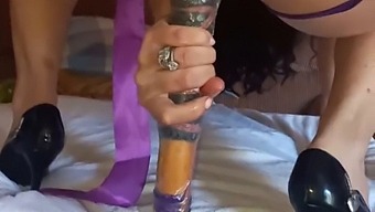 A Woman Uses Her Sex Toys To Achieve Uninhibited Female Ejaculation