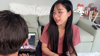 Hd Video Of Elle Lee, Medical Student, Reciprocating Her Tutor'S Advances