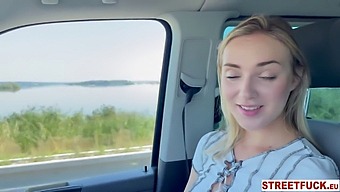 Cheating Wife Oxana Gets A Hardcore Blowjob And Big Cock In A Car